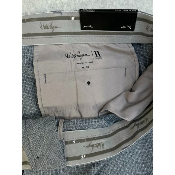 Walter Hagen Flat Front Textured Grid Golf Short Big & Tall Size 50 Hydrodri - Picture 6 of 12